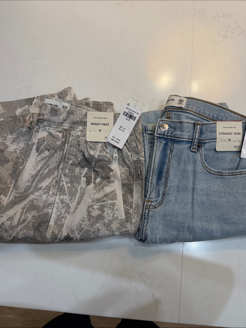 abercrombie kids Light Blue Straight Jean